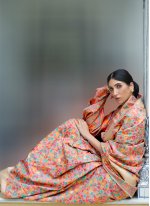 Prime Handloom silk Weaving Cream Traditional Designer Saree