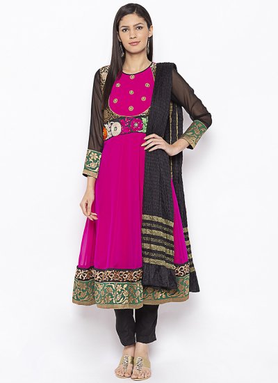 Princely Magenta Festival Pant Style Suit