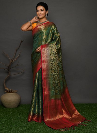 Princely Weaving Traditional Saree