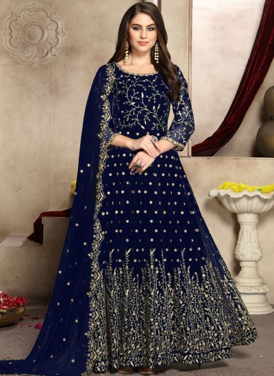 Prodigious Trendy Anarkali Salwar Suit For Reception