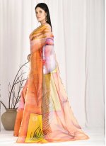 Prominent Printed Multi Colour Printed Saree