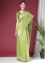Prominent Silk Reception Contemporary Style Saree