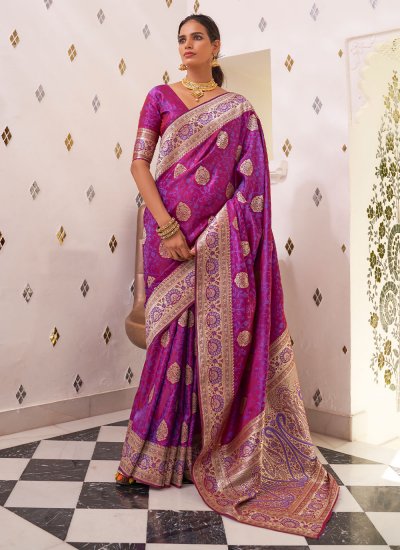 Purple Ceremonial Classic Saree