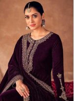 Purple Ceremonial Designer Pakistani Salwar Suit