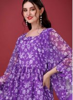Purple Ceremonial Trendy Gown