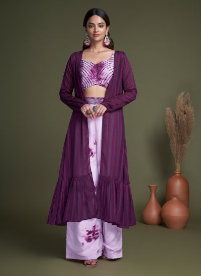 Purple Color Readymade Salwar Suit