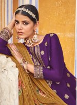 Purple Diamond Trendy Salwar Suit