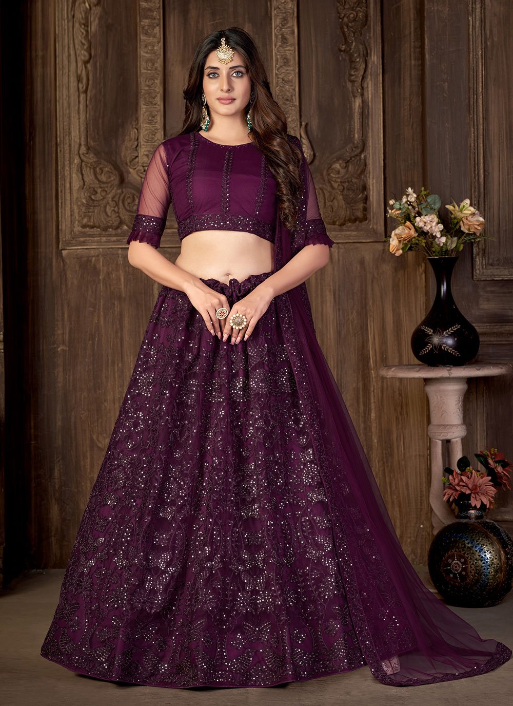 Designer purple lehengas are definitely one that is here to stay. Purple  lehenga choli are not only feminine but also exude royalty, powe... |  Instagram
