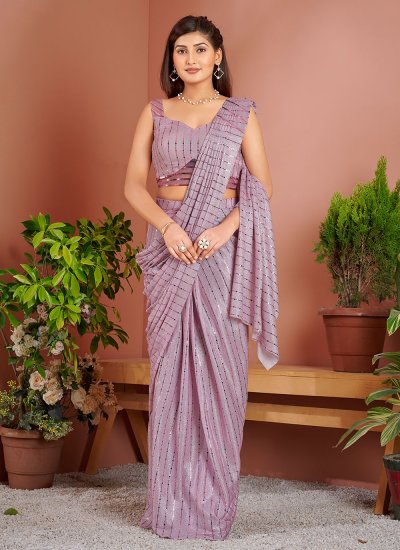 Purple Imported Contemporary Saree