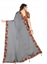 Rangoli Grey Lace Contemporary Saree