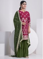 Rani Embroidered Festival Designer Pakistani Salwar Suit