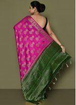 Rani Kanjivaram Silk Contemporary Saree