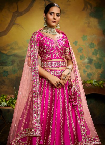 Rani Silk Wedding Designer Lehenga Choli