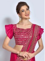 Rani Vichitra Silk Ceremonial Trendy Saree