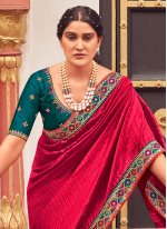 Rani Vichitra Silk Trendy Saree