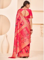 Rani Weaving Banarasi Silk Traditional Designer Saree