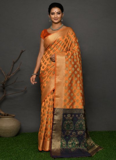 Ravishing Weaving Contemporary Style Saree