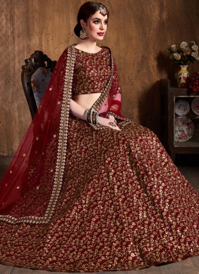 Buy Orange Embroidered Bridal Lehenga Set For Women by RI.Ritu Kumar Online  at Aza Fashions.
