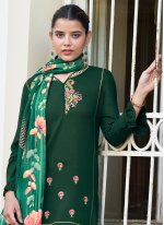 Rayon Green Readymade Salwar Suit