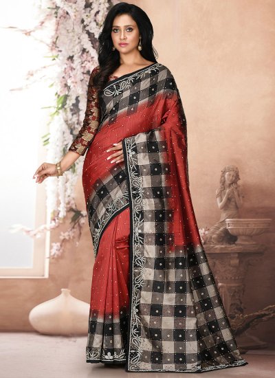 Red Bridal Kanjivaram Silk Traditional Designer Saree