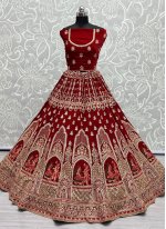 Red Color Designer Lehenga Choli