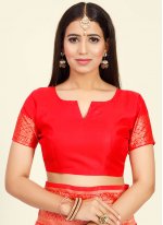 Red Festival Traditional Saree