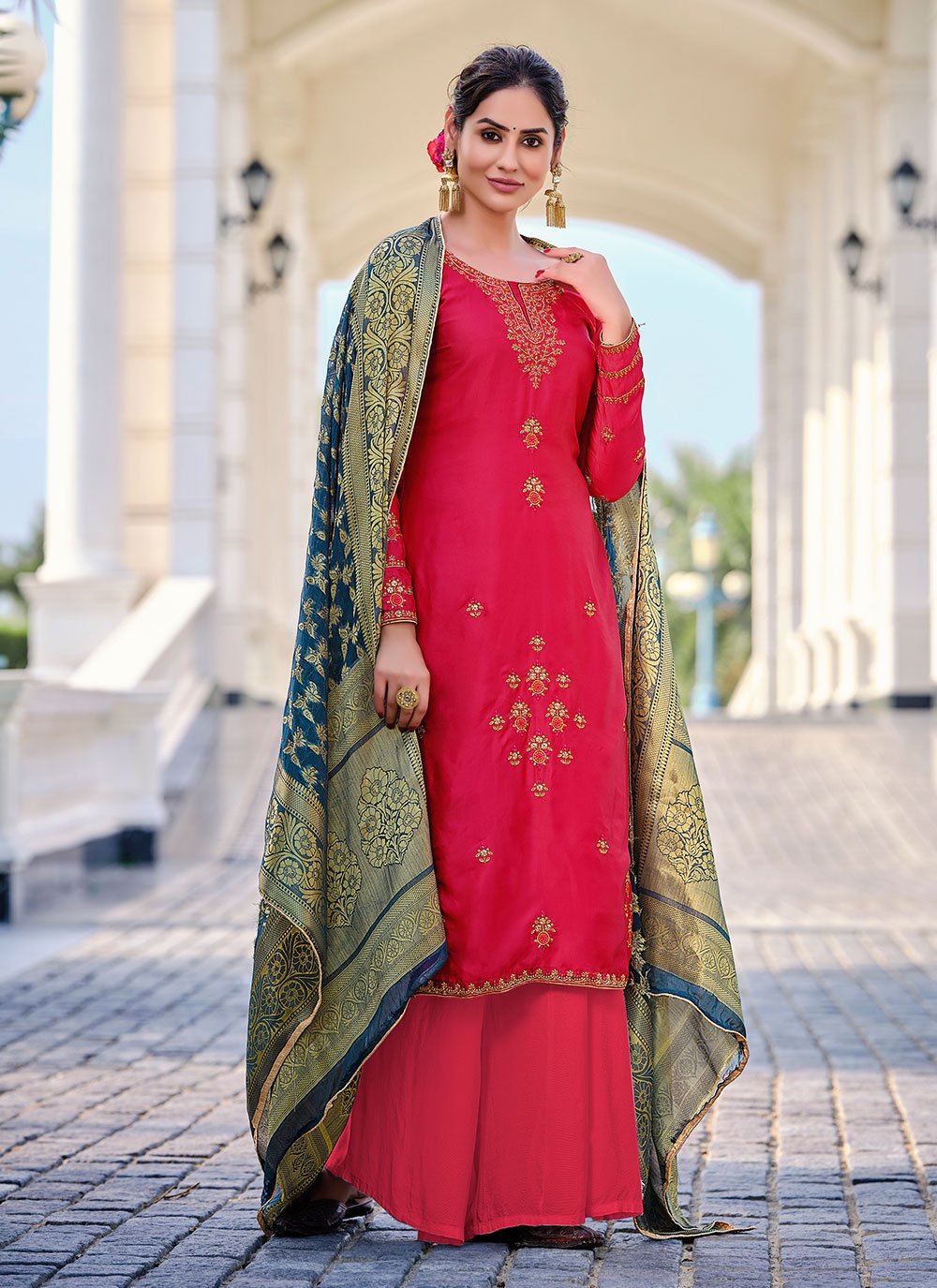New Designer Red Color Best Salwar Suit With price