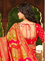 Red Party Silk Traditional Saree