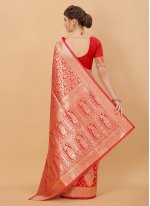 Red Weaving Festival Classic Saree