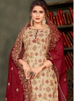 Refreshing Embroidered Designer Pakistani Suit