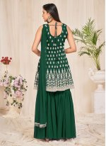 Refreshing Embroidered Green Trendy Salwar Suit 
