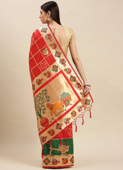 
                            Remarkable Banarasi Silk Traditional Designer Saree