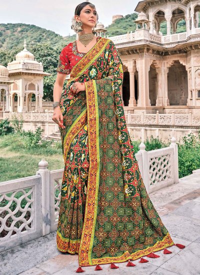 Remarkable Silk Multi Colour Contemporary Saree