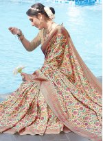Renowned Pashnima Silk Multi Colour Saree