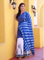 Resplendent Blue Ceremonial Readymade Designer Salwar Suit