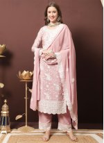 Rose Pink Sangeet Straight Salwar Suit