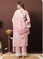 Rose Pink Sangeet Straight Salwar Suit