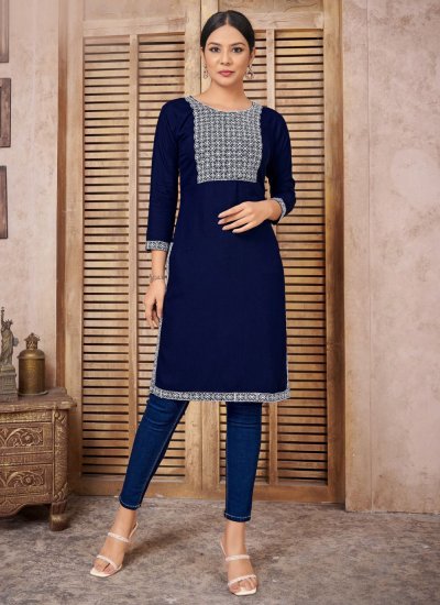 Cotton Green Designer Kurti