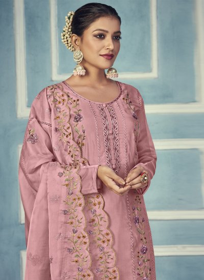 Royal Pink Ceremonial Trendy Salwar Kameez