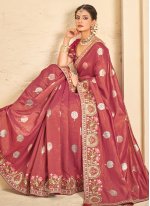 Royal Pink Trendy Saree