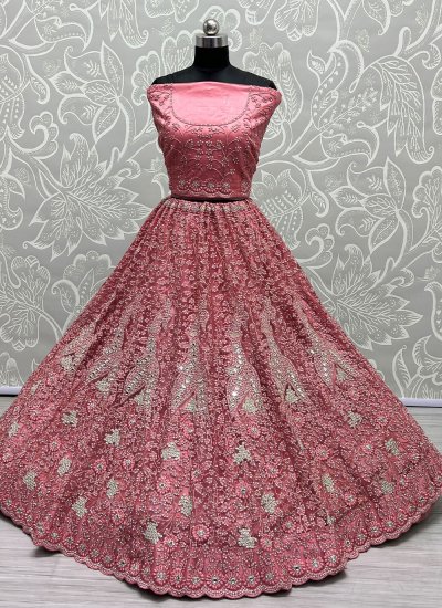 Royal Thread Work Pink Trendy Lehenga Choli