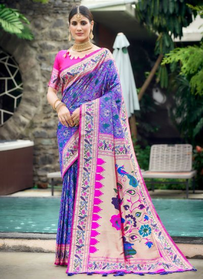 Ruritanian Patola Silk  Wedding Designer Saree