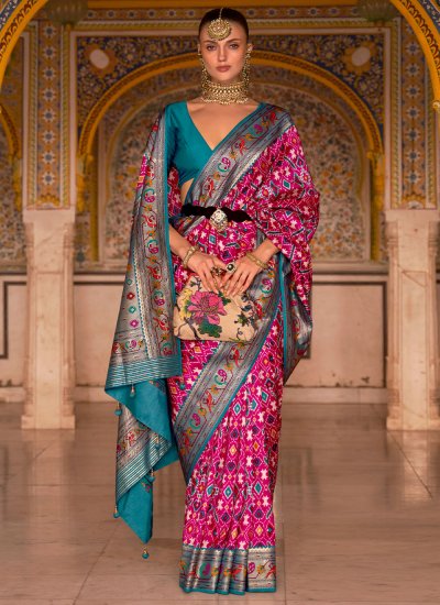 Ruritanian Weaving Rani Patola Silk  Contemporary Saree