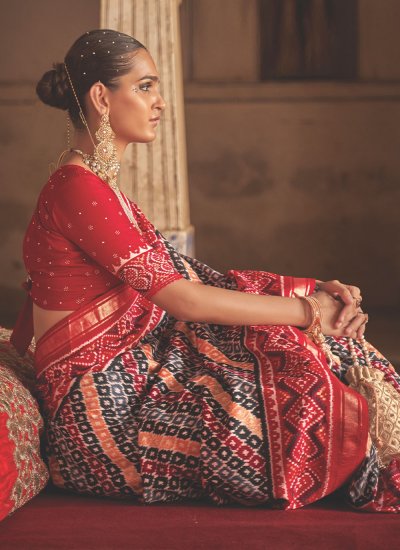 Saree Weaving Patola Silk  in Multi Colour