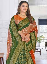 Savory Multi Colour Weaving Classic Saree