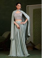 Sea Green Imported Engagement Trendy Saree