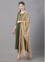 Sea Green Rayon Ceremonial Readymade Suit