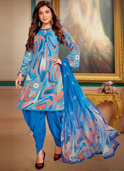 pure cotton printed punjabi suit 2019 design -774895200 | Heenastyle