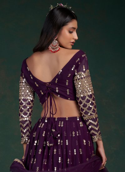 Sensible Purple Designer Lehenga Choli