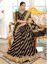 Sensible Weaving Banarasi Silk Black Traditional Saree